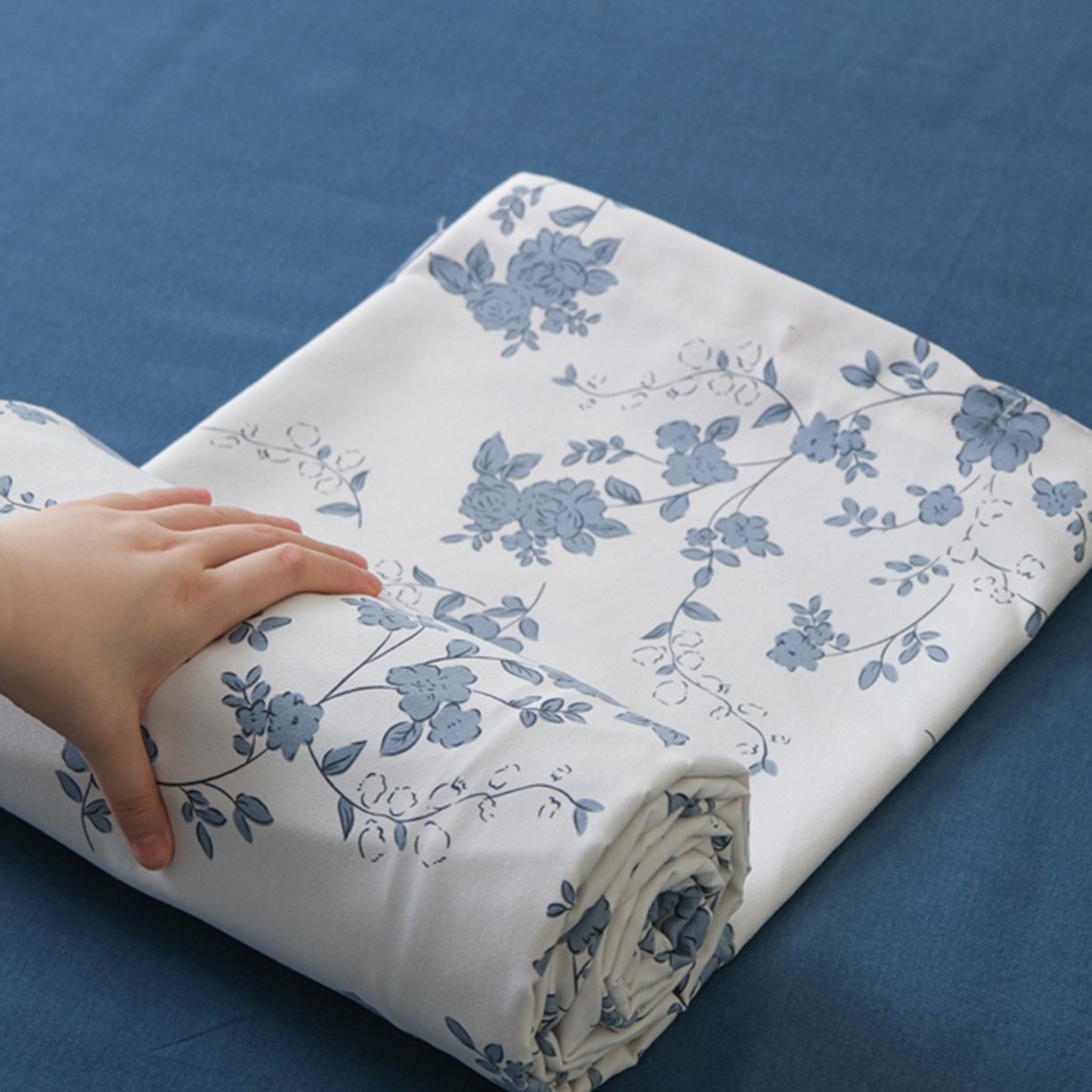 91家纺网 家纺一手货源 找家纺 （总）慕绸家纺（原萌宝老粗布厂家） 2025秋冬新款加厚纯棉磨毛印花四件套