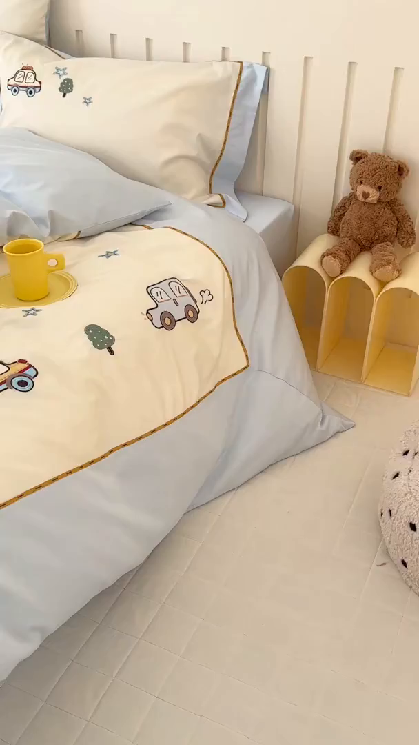 91家纺网 家纺一手货源 找家纺 （总）西西家居 2025新款100支长绒棉澳棉四件套-