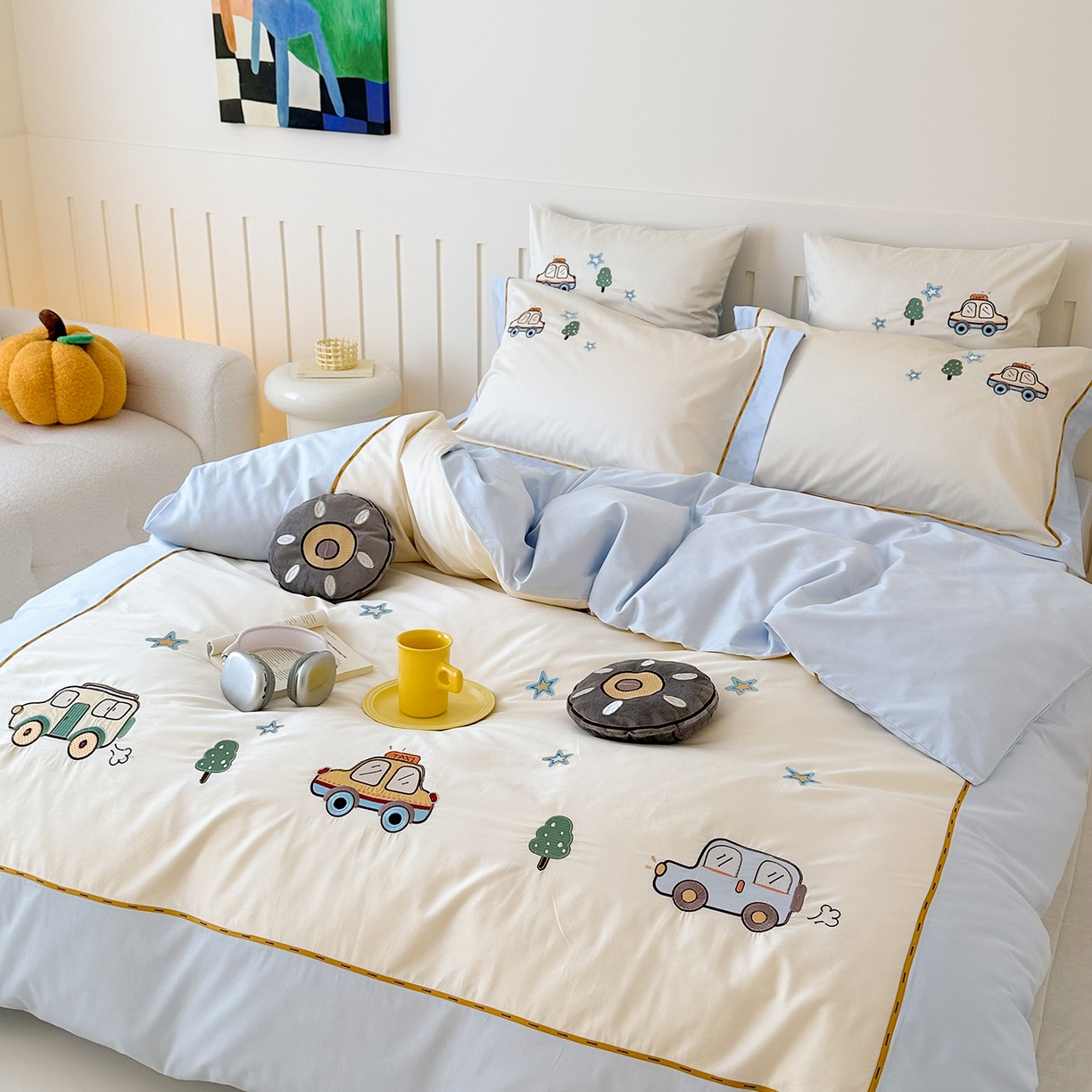 91家纺网 家纺一手货源 找家纺 （总）西西家居 2025新款100支长绒棉澳棉四件套-