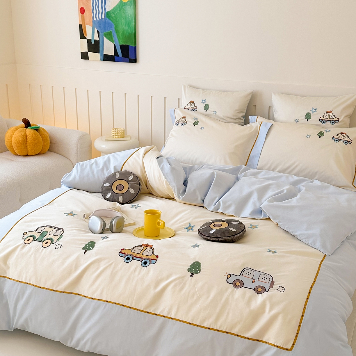 91家纺网 家纺一手货源 找家纺 （总）西西家居 2025新款100支长绒棉澳棉四件套-