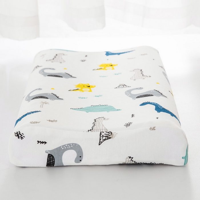 91家纺网 家纺一手货源 找家纺 大黄蜂家居家纺 2025新款针织棉儿童乳胶枕 恐龙时代