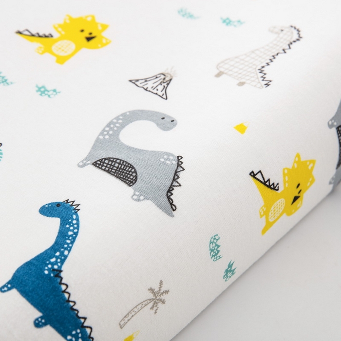 91家纺网 家纺一手货源 找家纺 大黄蜂家居家纺 2025新款针织棉儿童乳胶枕 恐龙时代