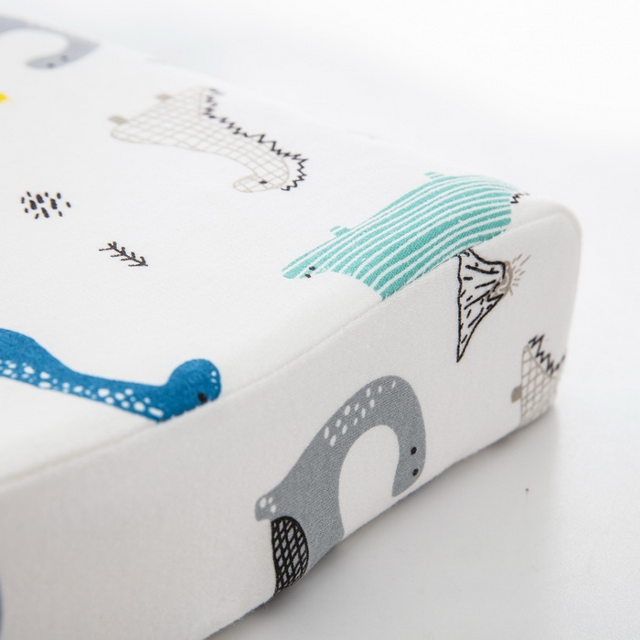 91家纺网 家纺一手货源 找家纺 大黄蜂家居家纺 2025新款针织棉儿童乳胶枕 恐龙时代