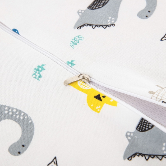 91家纺网 家纺一手货源 找家纺 大黄蜂家居家纺 2025新款针织棉儿童乳胶枕 恐龙时代