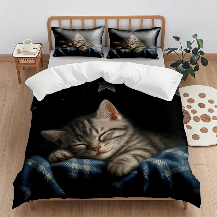 91家纺网 家纺一手货源 找家纺 （总2）轩贝雅  2025新款跨境Pod工厂数码印花被套套装（被套+枕套）第七批