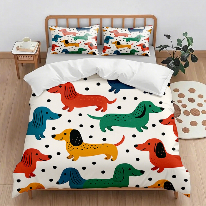 91家纺网 家纺一手货源 找家纺 （总2）轩贝雅  2025新款跨境Pod工厂数码印花被套套装（被套+枕套）第七批