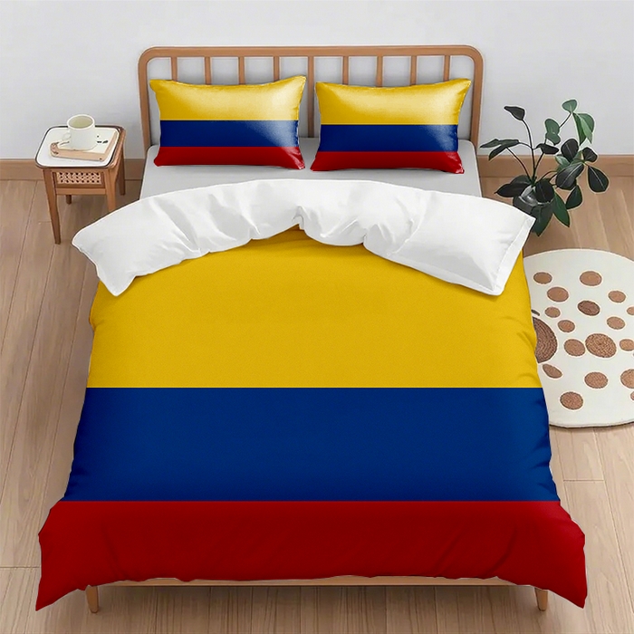 91家纺网 家纺一手货源 找家纺 （总2）轩贝雅  2025新款跨境Pod工厂数码印花被套套装（被套+枕套）第七批