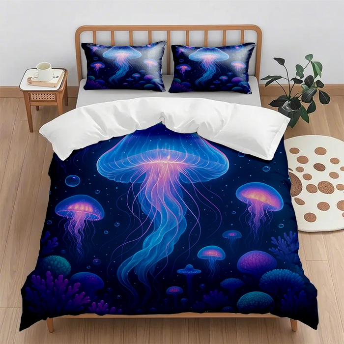 91家纺网 家纺一手货源 找家纺 （总2）轩贝雅  2025新款跨境Pod工厂数码印花被套套装（被套+枕套）第七批