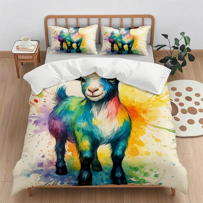 91家纺网 家纺一手货源 找家纺 （总2）轩贝雅  2025新款跨境Pod工厂数码印花被套套装（被套+枕套）第七批