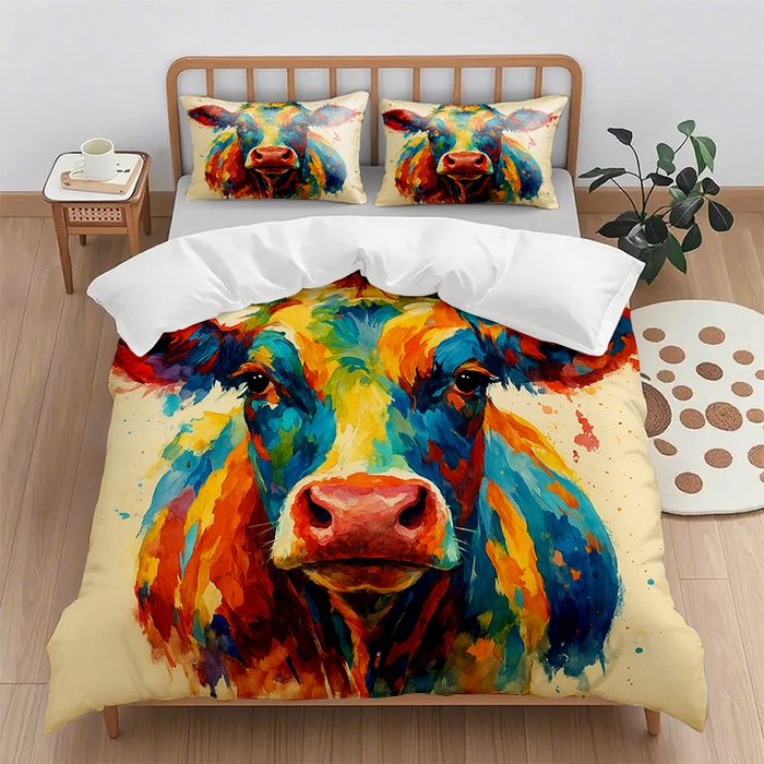 91家纺网 家纺一手货源 找家纺 （总2）轩贝雅  2025新款跨境Pod工厂数码印花被套套装（被套+枕套）第七批