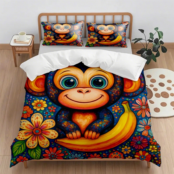 91家纺网 家纺一手货源 找家纺 （总2）轩贝雅  2025新款跨境Pod工厂数码印花被套套装（被套+枕套）第七批