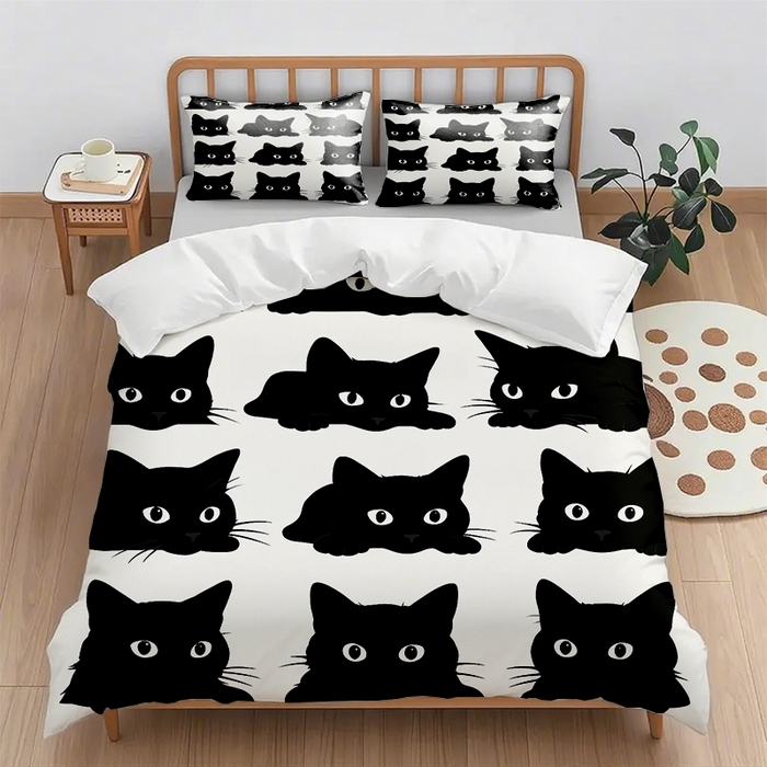 91家纺网 家纺一手货源 找家纺 （总2）轩贝雅  2025新款跨境Pod工厂数码印花被套套装（被套+枕套）第七批