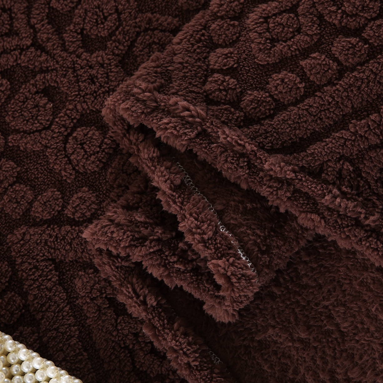 91家纺网 家纺一手货源 找家纺 巴木赫 2025新款如意阁塔芙绒毯子毛毯 咖啡