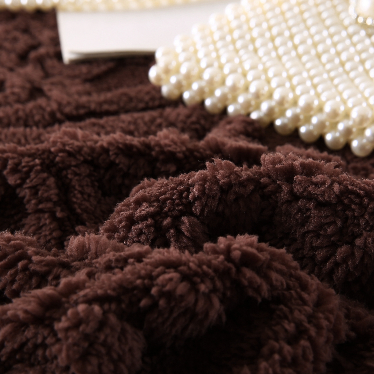 91家纺网 家纺一手货源 找家纺 巴木赫 2025新款如意阁塔芙绒毯子毛毯 咖啡