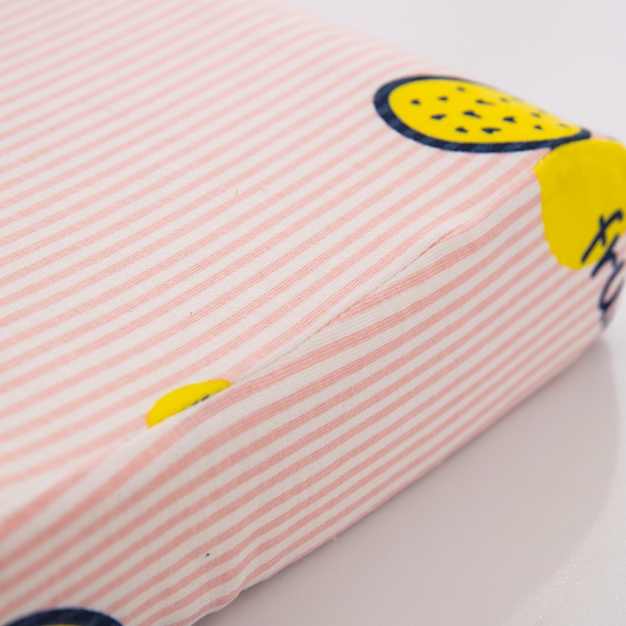 91家纺网 家纺一手货源 找家纺 大黄蜂家居家纺 2025新款针织棉儿童乳胶枕 粉菠萝