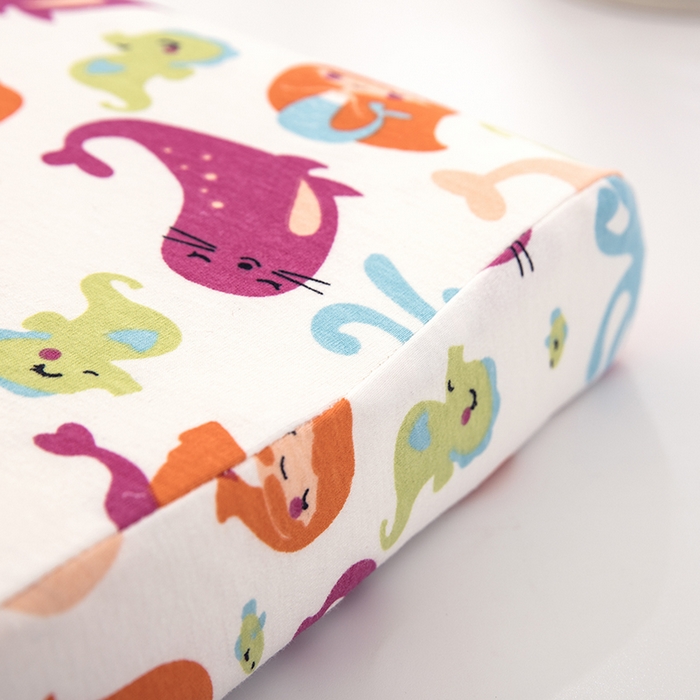 91家纺网 家纺一手货源 找家纺 大黄蜂家居家纺 2025新款针织棉儿童乳胶枕 美人鱼