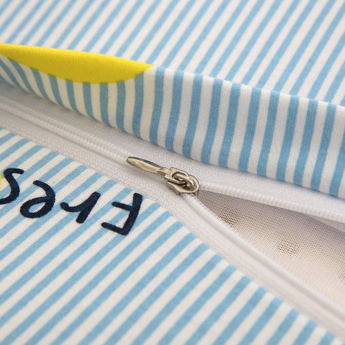 91家纺网 家纺一手货源 找家纺 大黄蜂家居家纺 2025新款针织棉儿童乳胶枕 蓝菠萝