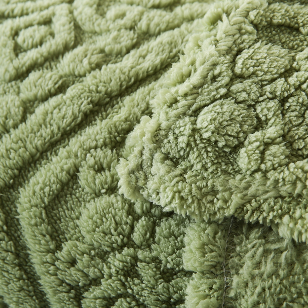 91家纺网 家纺一手货源 找家纺 巴木赫 2025新款如意阁塔芙绒毯子毛毯 绿色