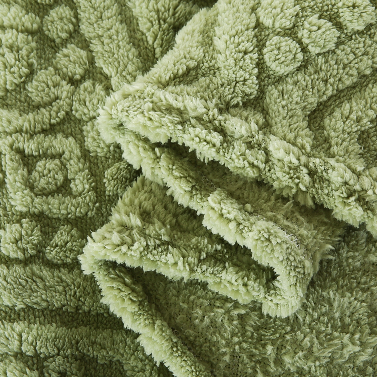 91家纺网 家纺一手货源 找家纺 巴木赫 2025新款如意阁塔芙绒毯子毛毯 绿色