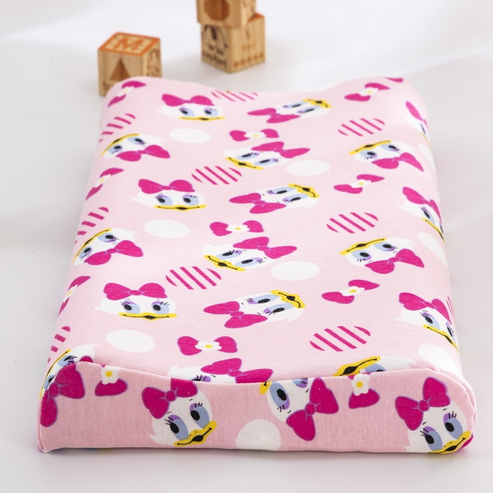 91家纺网 家纺一手货源 找家纺 大黄蜂家居家纺 2025新款针织棉儿童乳胶枕 黛丝