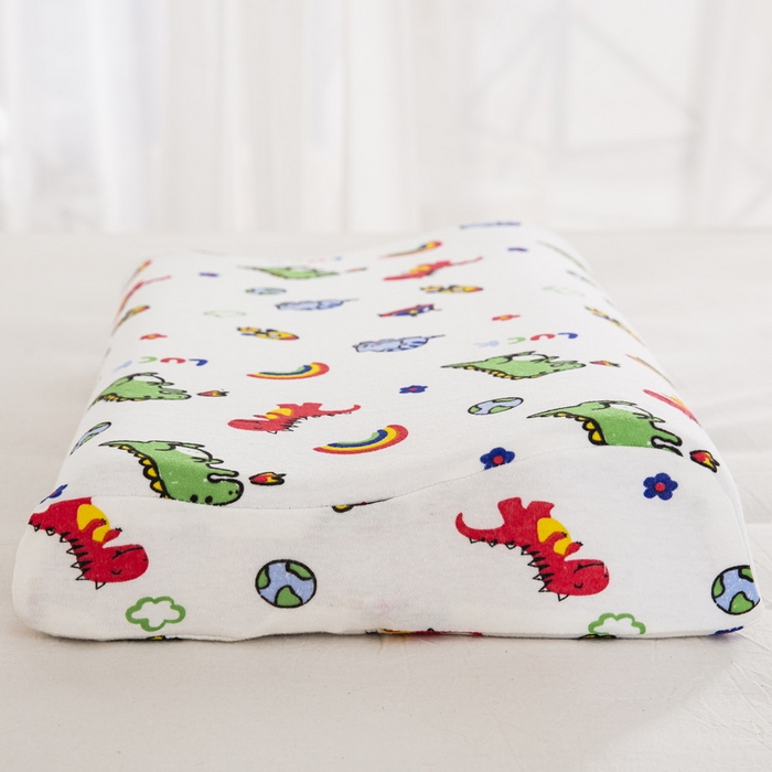 91家纺网 家纺一手货源 找家纺 大黄蜂家居家纺 2025新款针织棉儿童乳胶枕 恐龙乐园