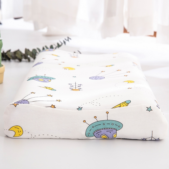 91家纺网 家纺一手货源 找家纺 大黄蜂家居家纺 2025新款针织棉儿童乳胶枕 梦想家