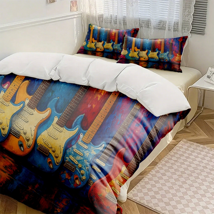 91家纺网 家纺一手货源 找家纺 （总2）轩贝雅  2025新款跨境Pod工厂数码印花被套套装（被套+枕套）第七批