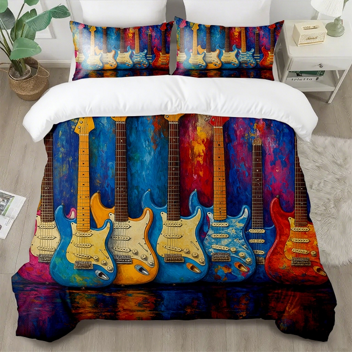 91家纺网 家纺一手货源 找家纺 （总2）轩贝雅  2025新款跨境Pod工厂数码印花被套套装（被套+枕套）第七批