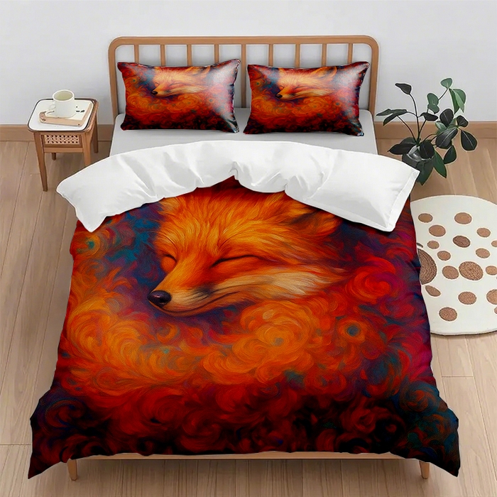 91家纺网 家纺一手货源 找家纺 （总2）轩贝雅  2025新款跨境Pod工厂数码印花被套套装（被套+枕套）第七批