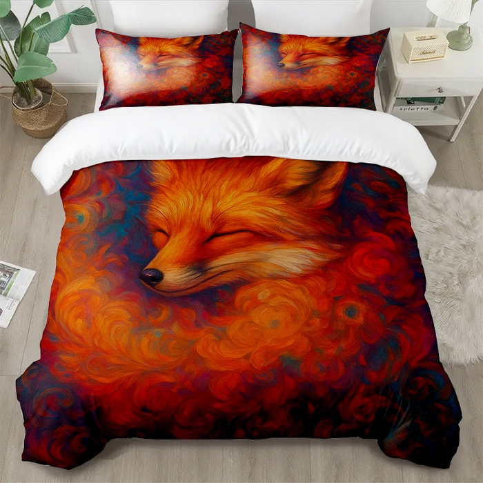 91家纺网 家纺一手货源 找家纺 （总2）轩贝雅  2025新款跨境Pod工厂数码印花被套套装（被套+枕套）第七批