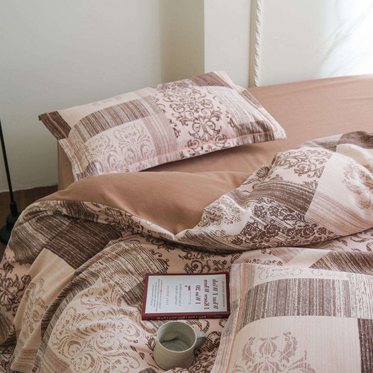 91家纺网 家纺一手货源 找家纺 慕绸家纺（原萌宝老粗布厂家） 2025秋冬新款加厚纯棉磨毛印花四件套 格拉芙