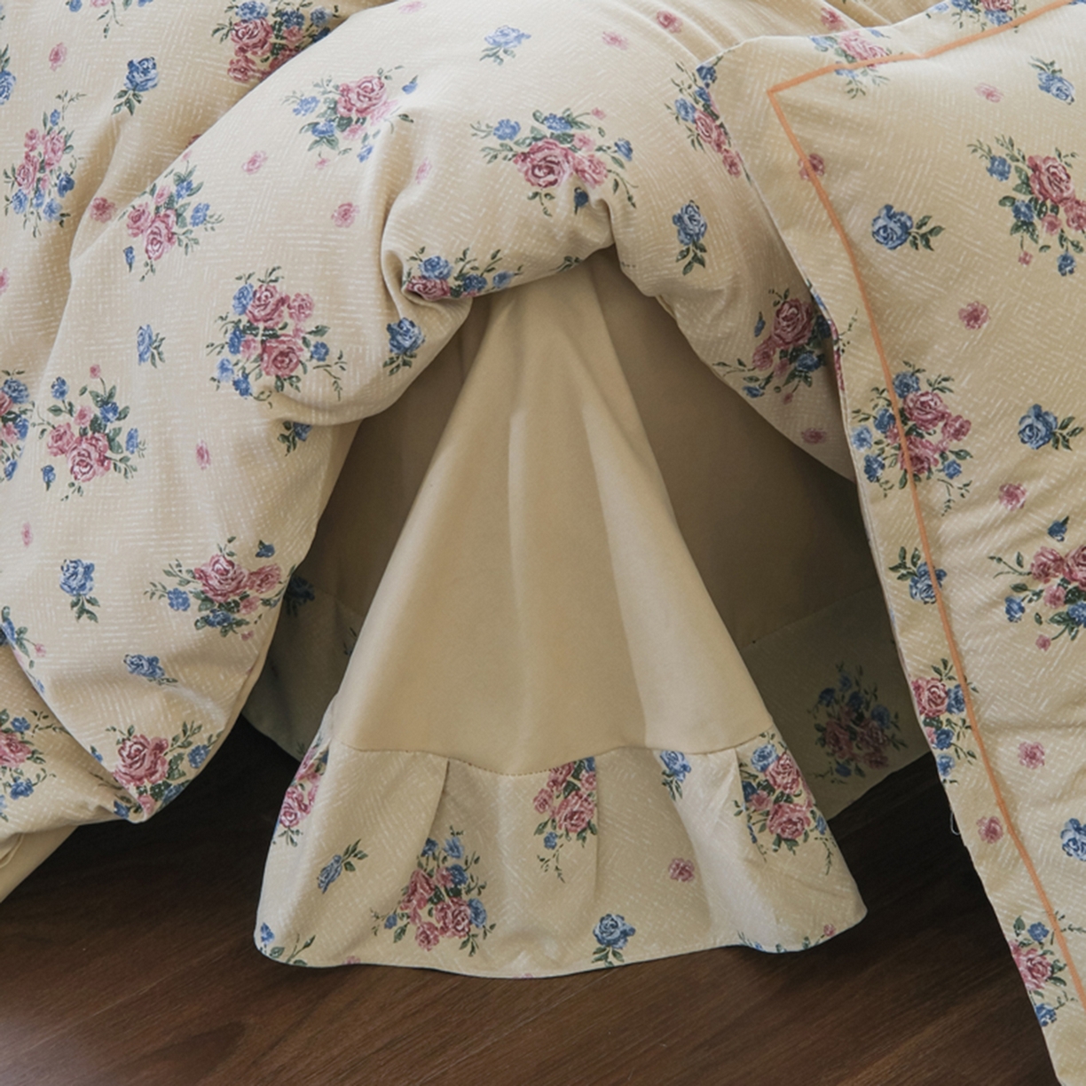 91家纺网 家纺一手货源 找家纺 慕绸家纺（原萌宝老粗布厂家） 2025秋冬新款加厚纯棉磨毛印花四件套 花满城