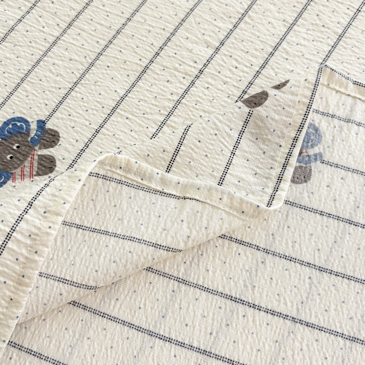 91家纺网 家纺一手货源 找家纺 青泽家纺 2025新款双层纱床单单品床单单件单床单 乖乖象