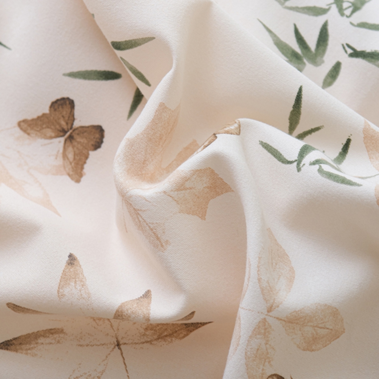 91家纺网 家纺一手货源 找家纺 慕绸家纺（原萌宝老粗布厂家） 2025秋冬新款加厚纯棉磨毛印花四件套 林野之风