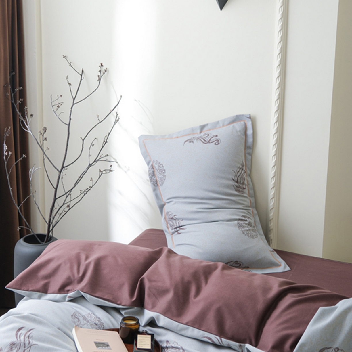 91家纺网 家纺一手货源 找家纺 慕绸家纺（原萌宝老粗布厂家） 2025秋冬新款加厚纯棉磨毛印花四件套 龙凤呈祥