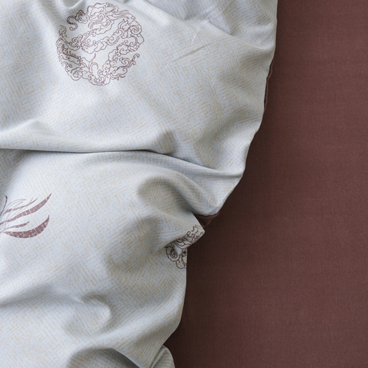 91家纺网 家纺一手货源 找家纺 慕绸家纺（原萌宝老粗布厂家） 2025秋冬新款加厚纯棉磨毛印花四件套 龙凤呈祥