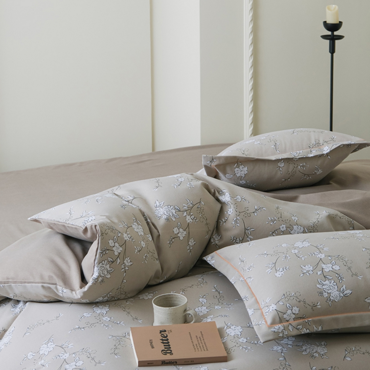 91家纺网 家纺一手货源 找家纺 慕绸家纺（原萌宝老粗布厂家） 2025秋冬新款加厚纯棉磨毛印花四件套 梅林春晓