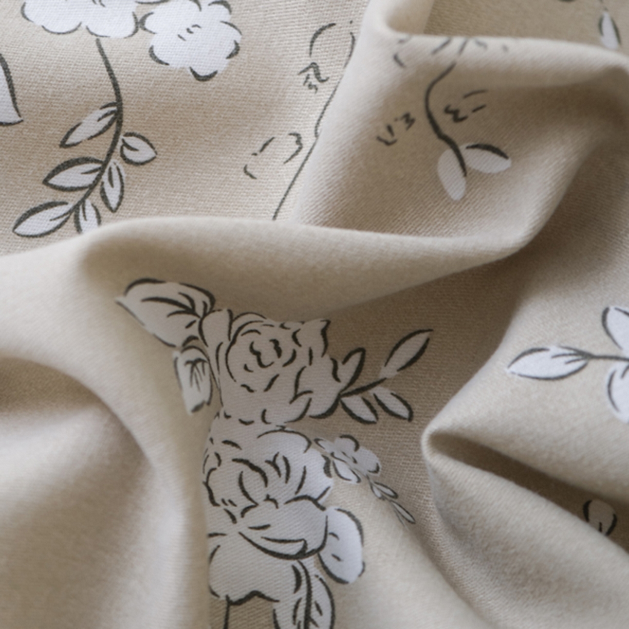 91家纺网 家纺一手货源 找家纺 慕绸家纺（原萌宝老粗布厂家） 2025秋冬新款加厚纯棉磨毛印花四件套 梅林春晓