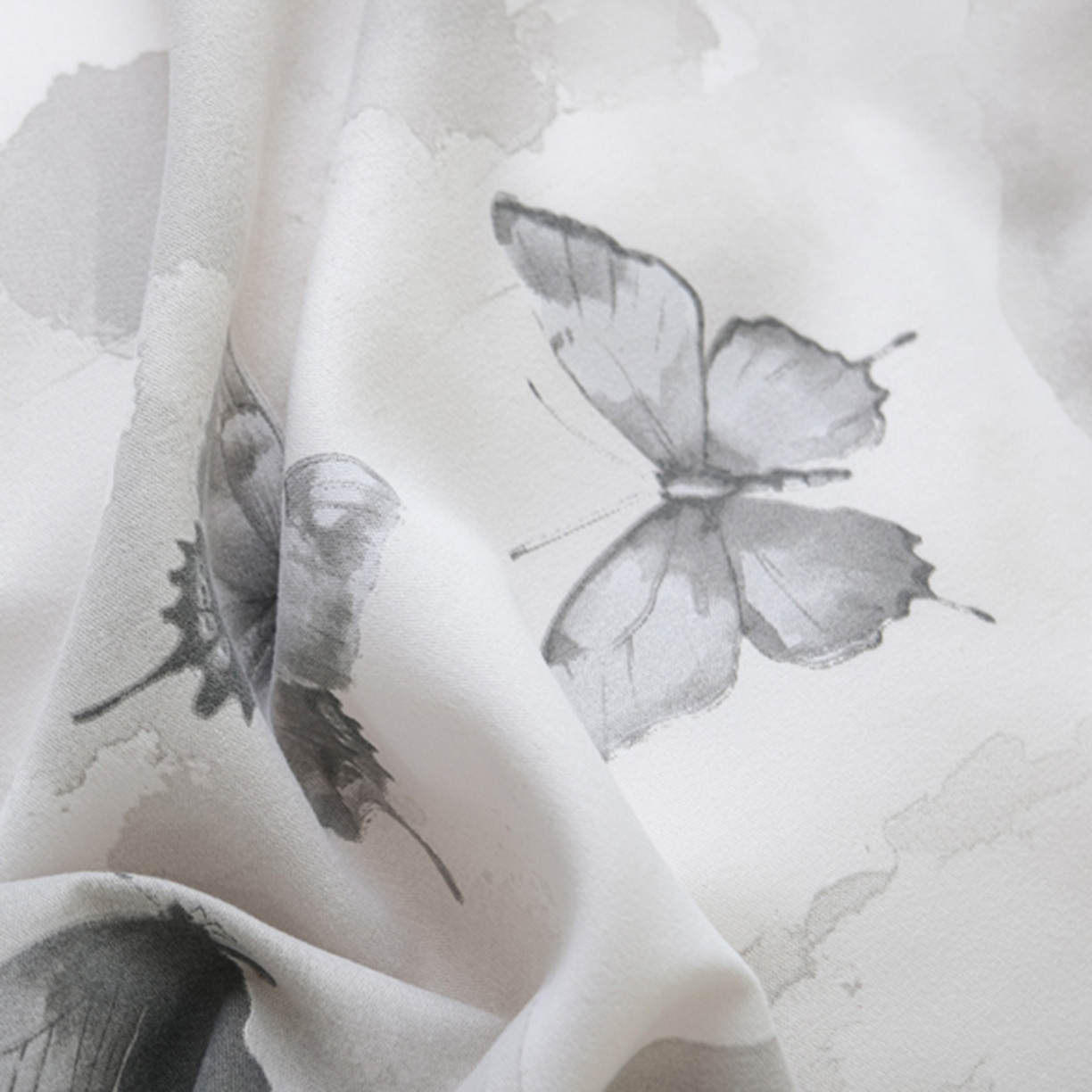 91家纺网 家纺一手货源 找家纺 慕绸家纺（原萌宝老粗布厂家） 2025秋冬新款加厚纯棉磨毛印花四件套 墨兰蝶