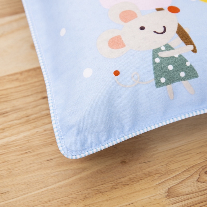 91家纺网 家纺一手货源 找家纺 大黄蜂家居家纺 2025新款纯棉卡通定位枕套 开心狮子