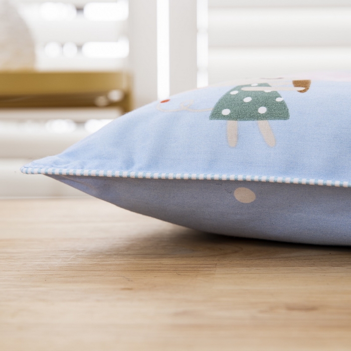 91家纺网 家纺一手货源 找家纺 大黄蜂家居家纺 2025新款纯棉卡通定位枕套 开心狮子