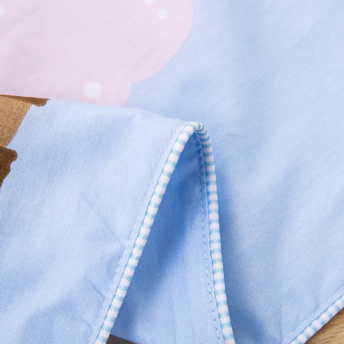 91家纺网 家纺一手货源 找家纺 大黄蜂家居家纺 2025新款纯棉卡通定位枕套 开心狮子