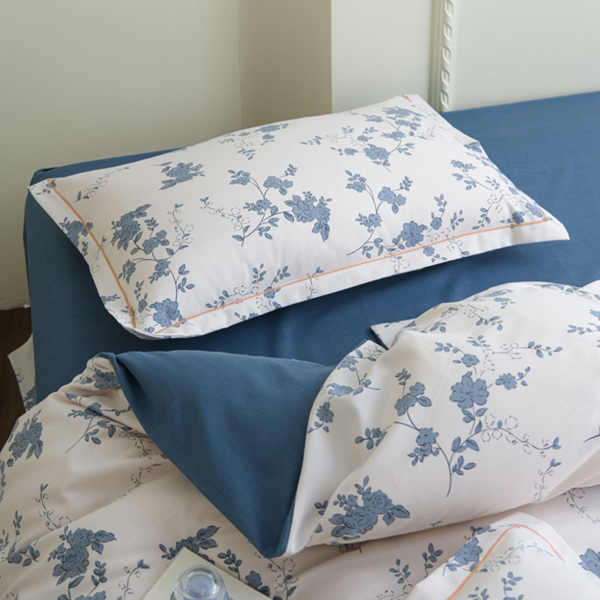 91家纺网 家纺一手货源 找家纺 慕绸家纺（原萌宝老粗布厂家） 2025秋冬新款加厚纯棉磨毛印花四件套 南枝