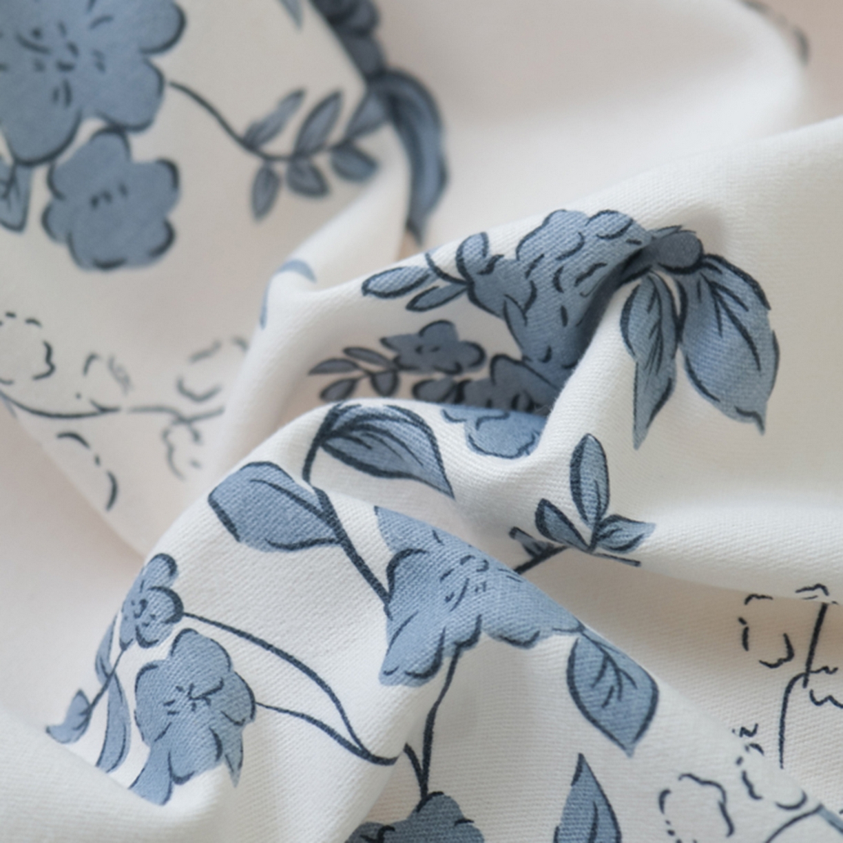 91家纺网 家纺一手货源 找家纺 慕绸家纺（原萌宝老粗布厂家） 2025秋冬新款加厚纯棉磨毛印花四件套 南枝