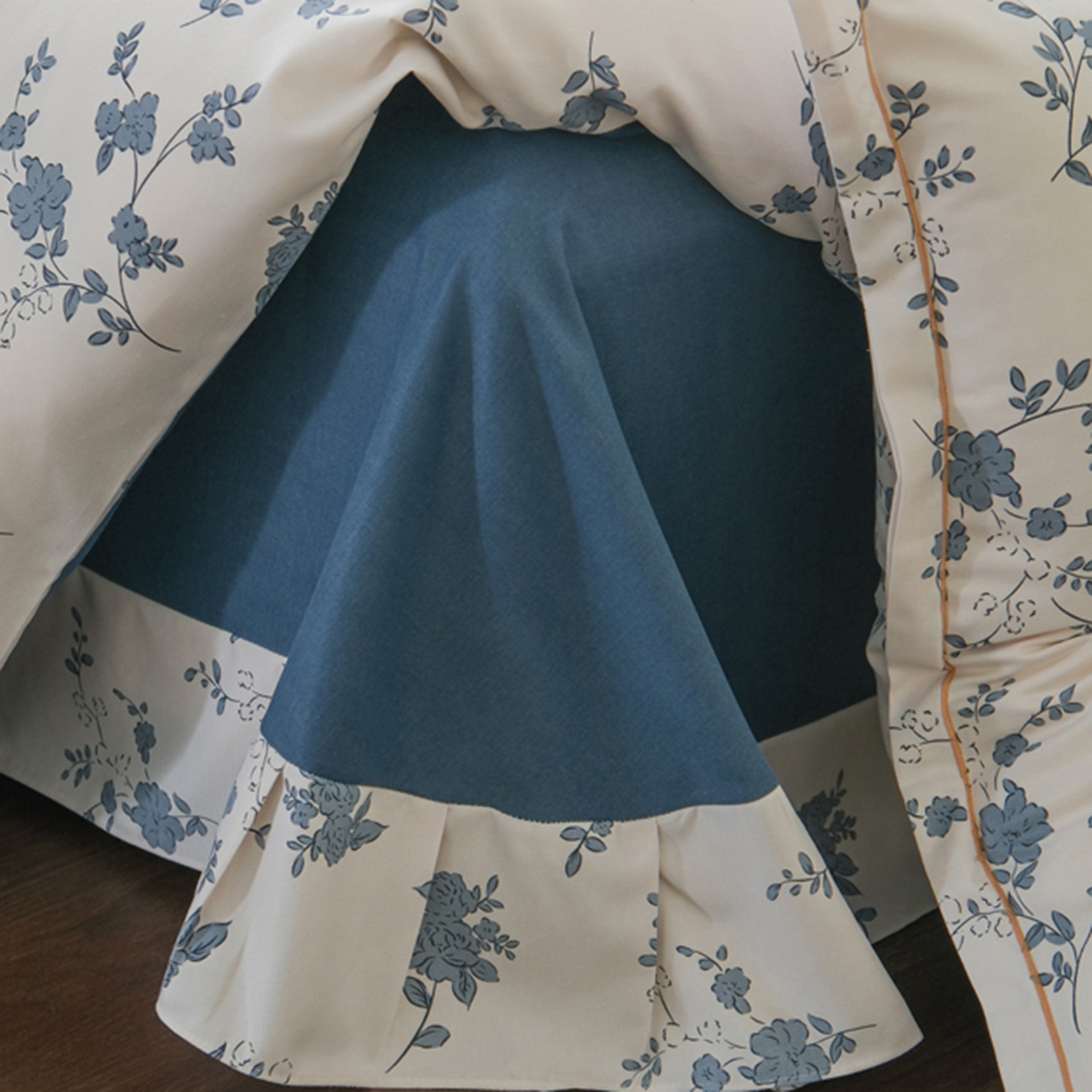 91家纺网 家纺一手货源 找家纺 慕绸家纺（原萌宝老粗布厂家） 2025秋冬新款加厚纯棉磨毛印花四件套 南枝