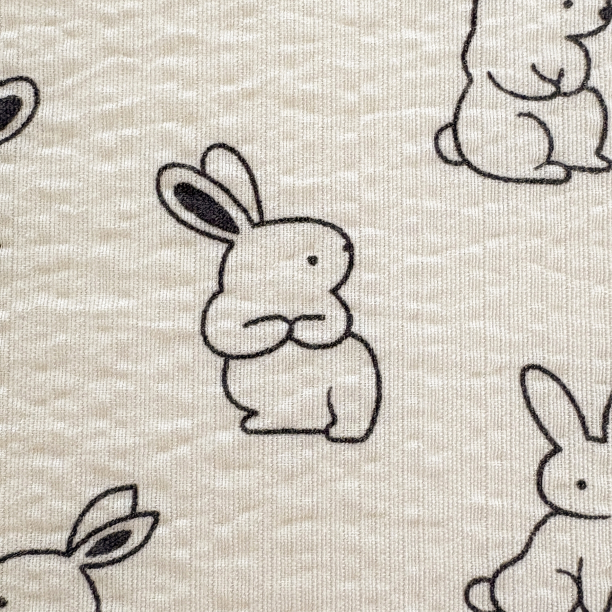 91家纺网 家纺一手货源 找家纺 青泽家纺 2025新款双层纱床单单品床单单件单床单 萌兔兔