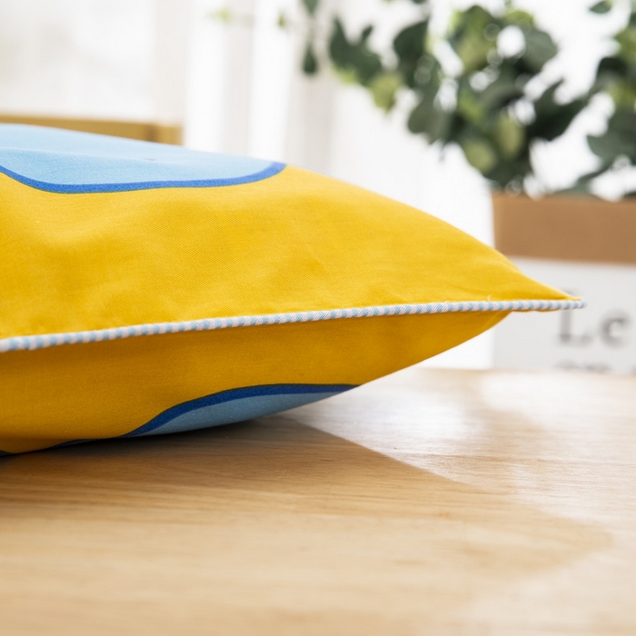 91家纺网 家纺一手货源 找家纺 大黄蜂家居家纺 2025新款纯棉卡通定位枕套 快乐星猫