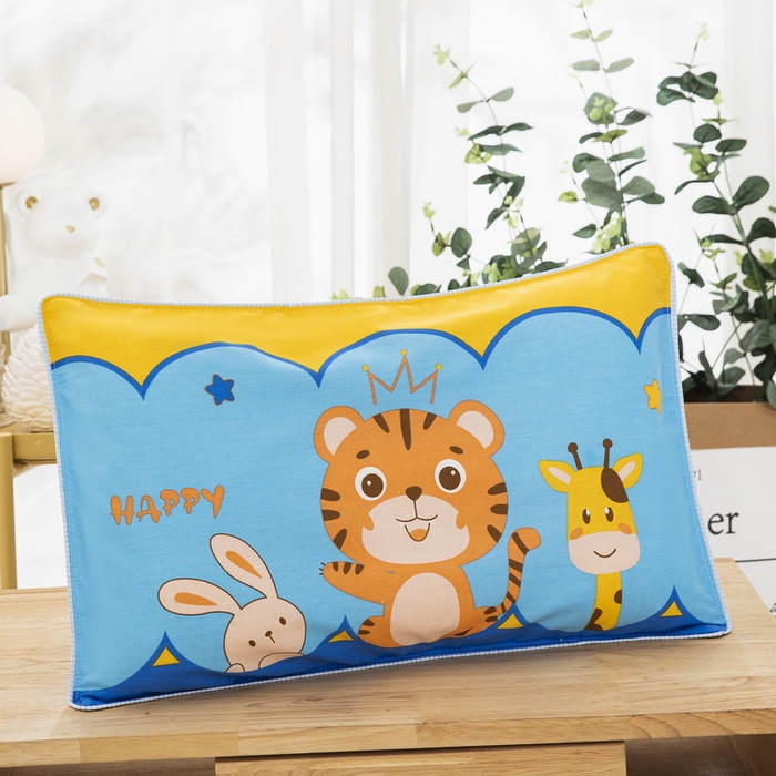 大黄蜂家居家纺 2025新款纯棉卡通定位枕套 快乐星猫