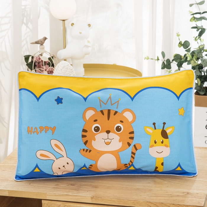 91家纺网 家纺一手货源 找家纺 大黄蜂家居家纺 2025新款纯棉卡通定位枕套 快乐星猫