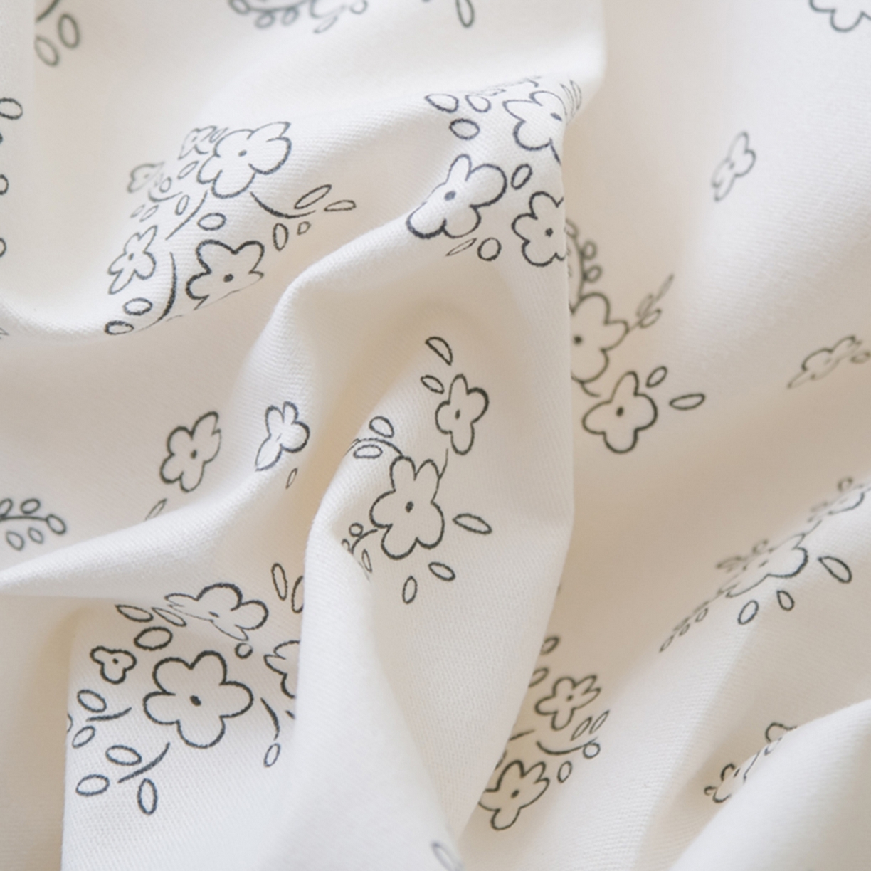 91家纺网 家纺一手货源 找家纺 慕绸家纺（原萌宝老粗布厂家） 2025秋冬新款加厚纯棉磨毛印花四件套 小花熊